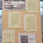 tablica z informacjami na temat Marii Łopatkowej