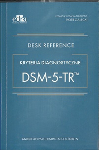 Okładka książki Desk reference kryteria diagnostyczne DSM-5-TR