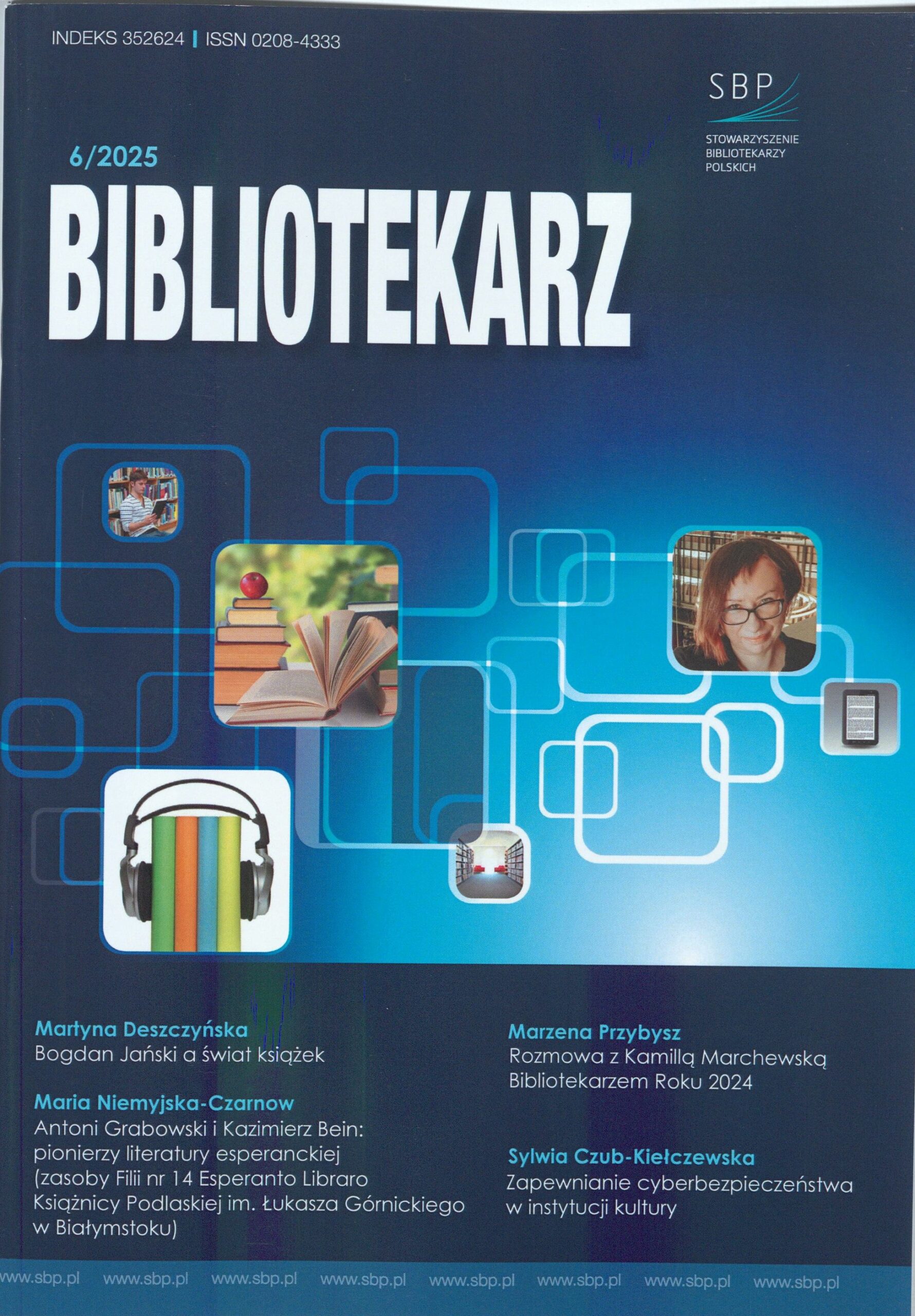 Okładka czasopisma Bibliotekarz, nr 6/2025