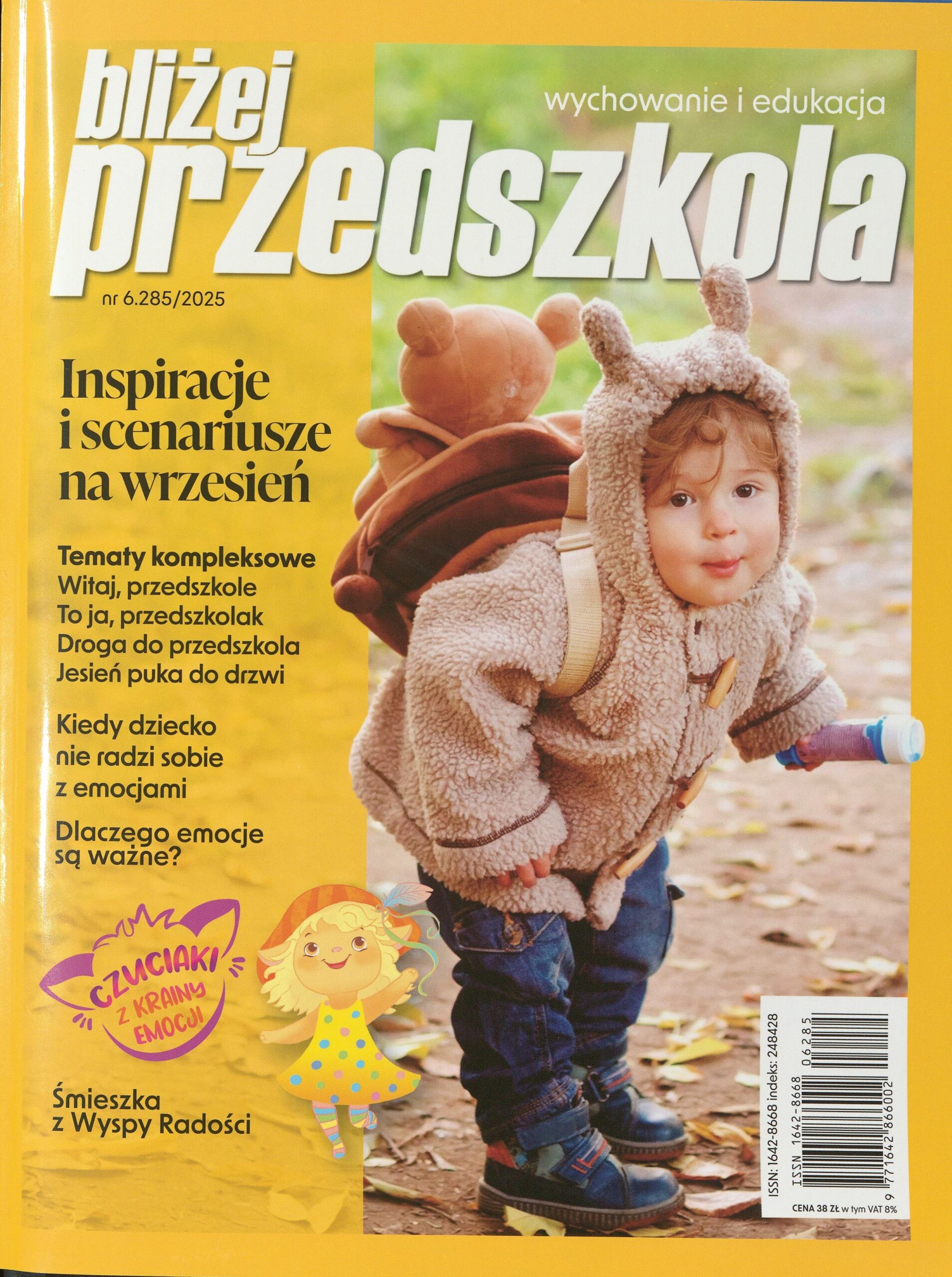 Okładka czasopisma Bliżej Przedszkola, nr 6.285/2025
