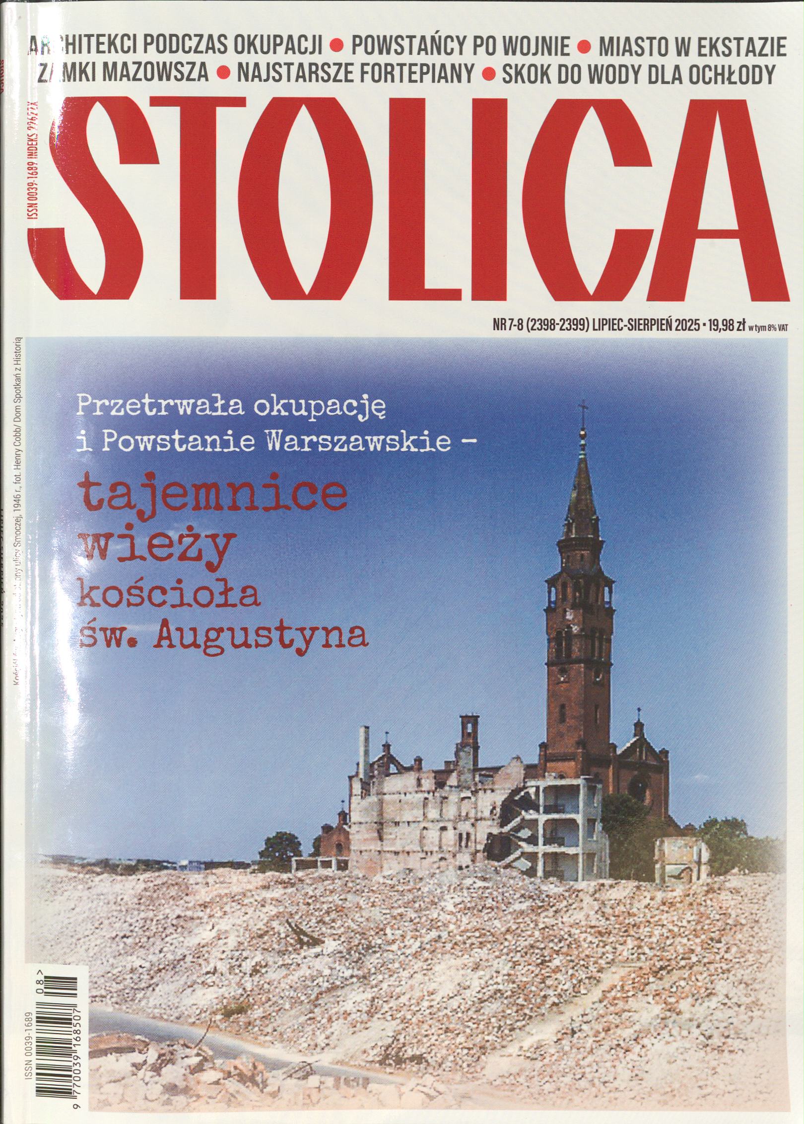 Okładka czasopisma Stolica, nr 7-8/2025