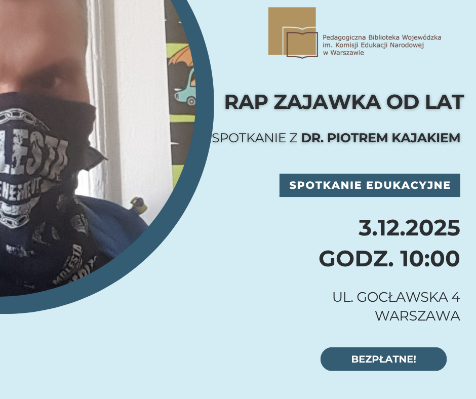 Grafika reklamująca spotkanie w PBW