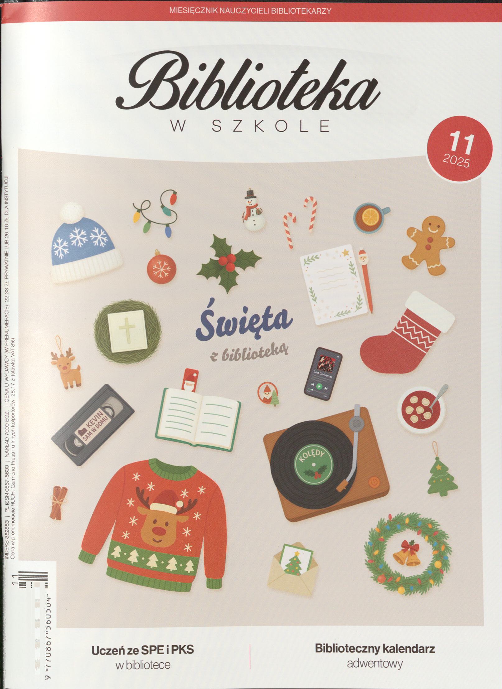 Okładka czasopisma Biblioteka w szkole, nr 11/2025