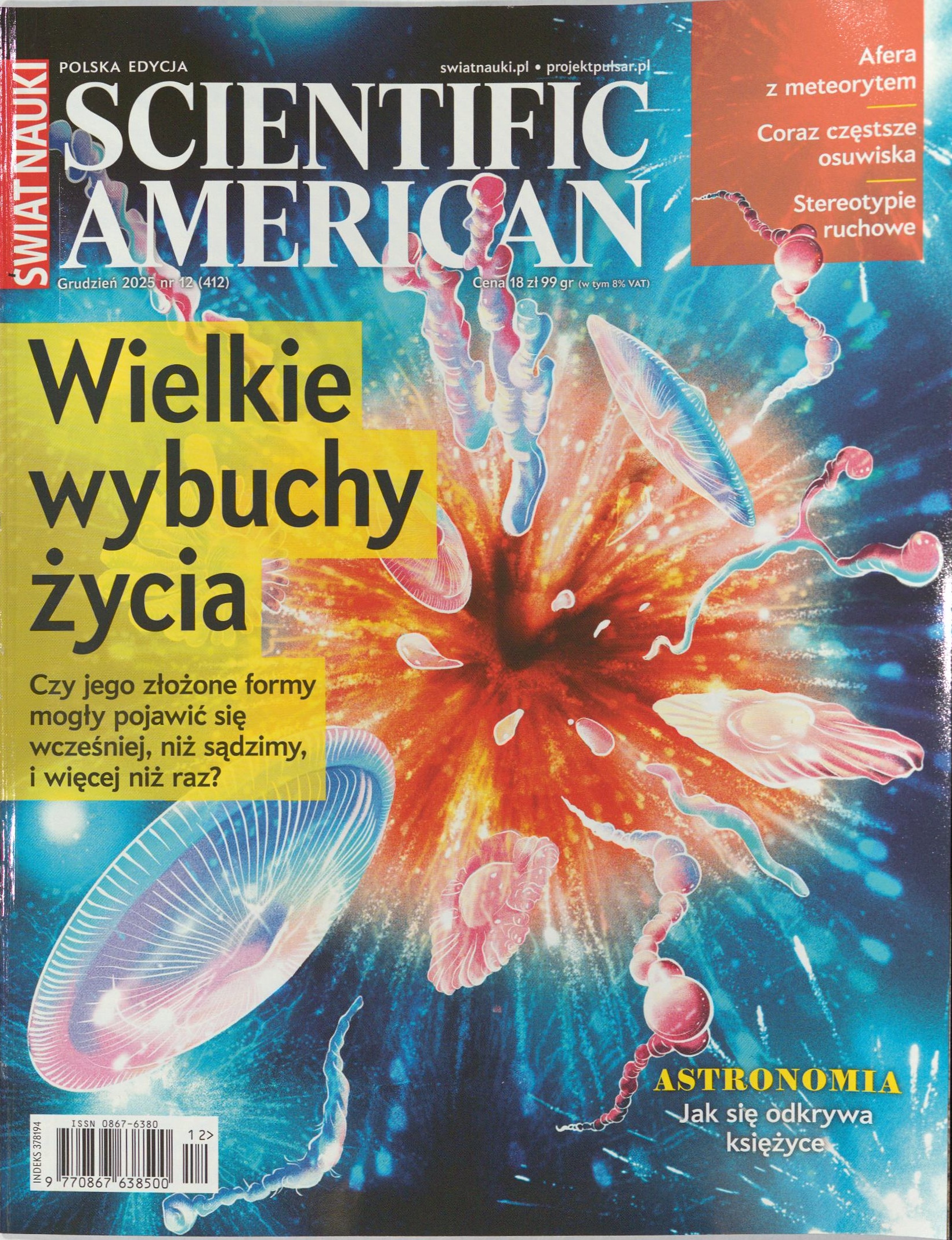 Okładka czasopisma Świat Nauki, nr grudzień 2025