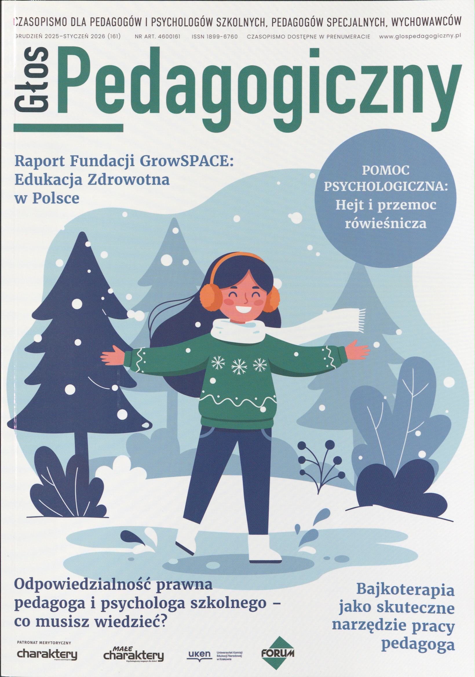 Okładka czasopisma Głos Pedagogiczny,