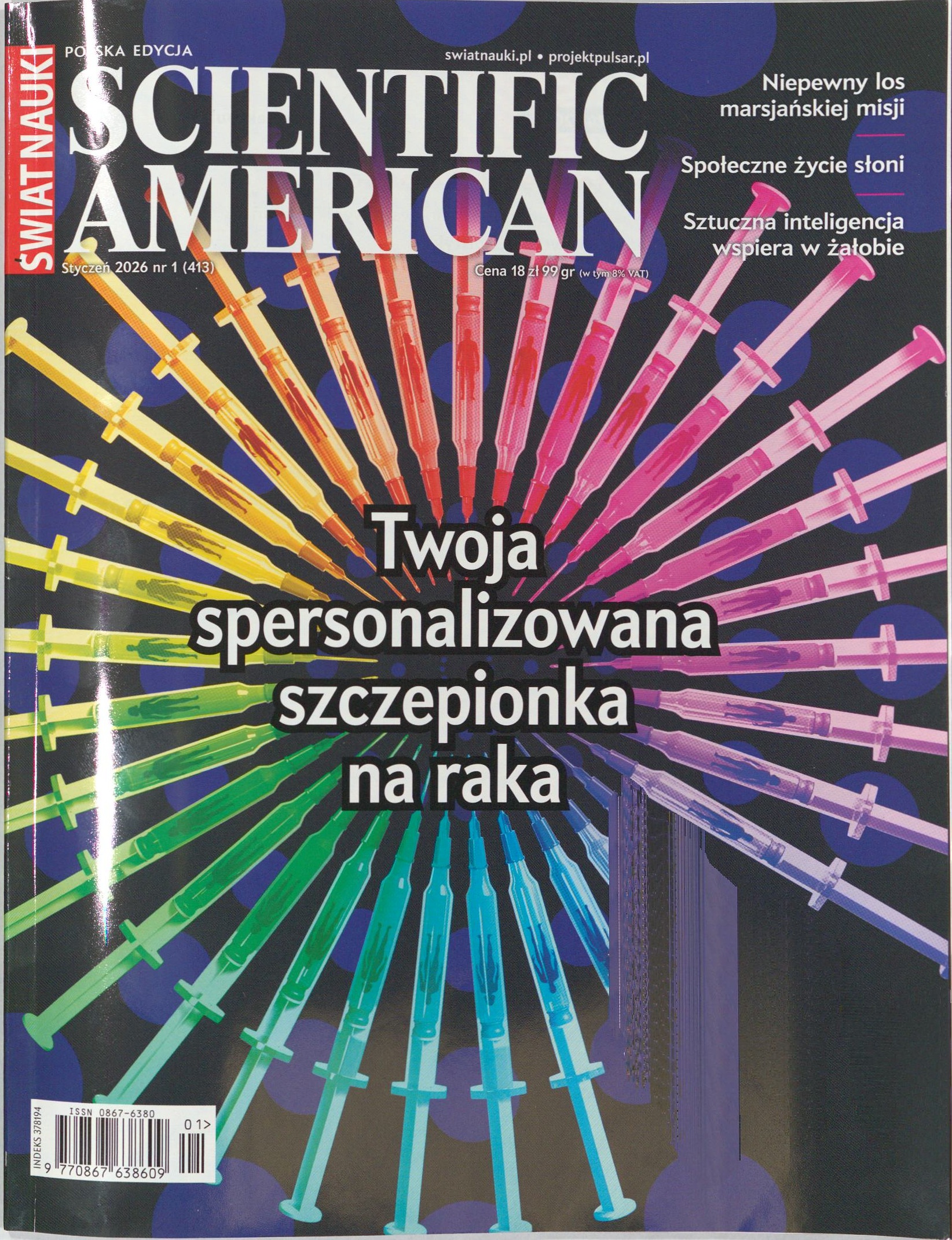 Okładka czasopisma Świat Nauki, nr 1/2026