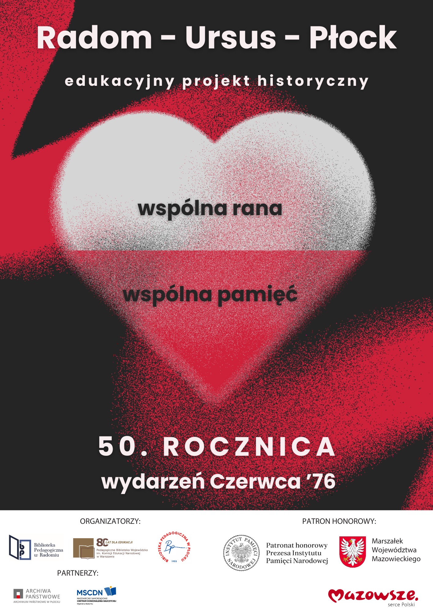 biało czerwone serce