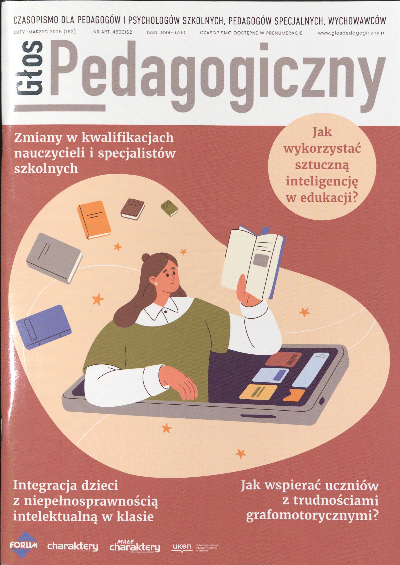 Okładka czasopisma Głos Pedagogiczny, nr luty-marzec 2026