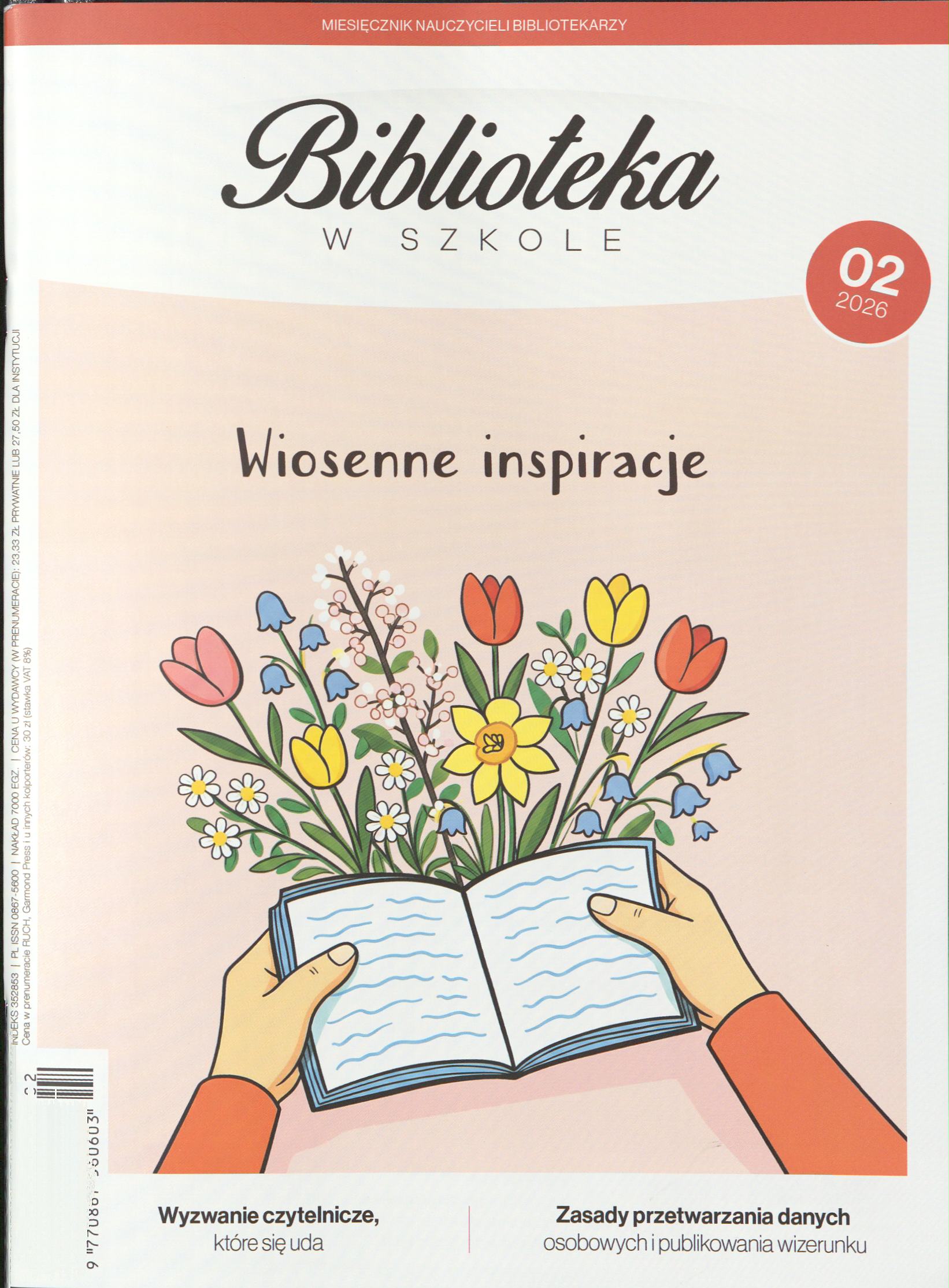 Okładka czasopisma Biblioteka w Szkole, nr 2/26