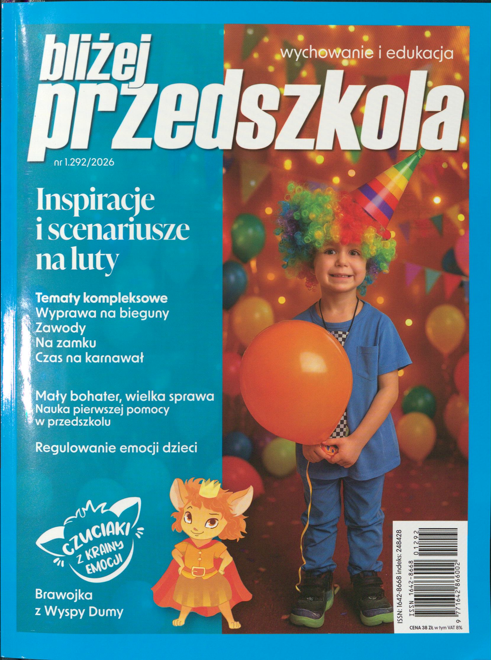 Okładka czasopisma Bliżej Przedszkola, nr 2/