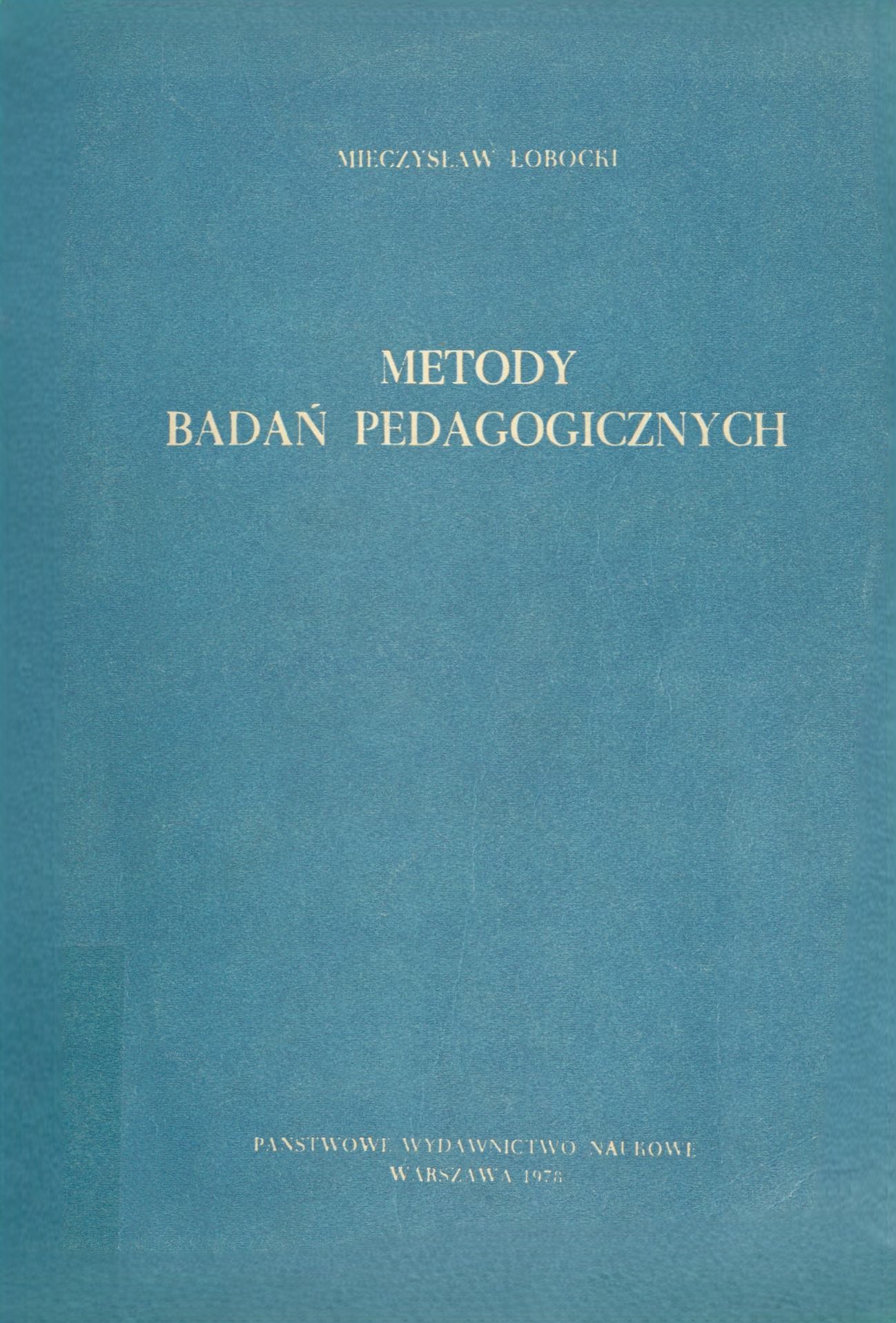 okładka książki Metody Badań Pedagogicznych
