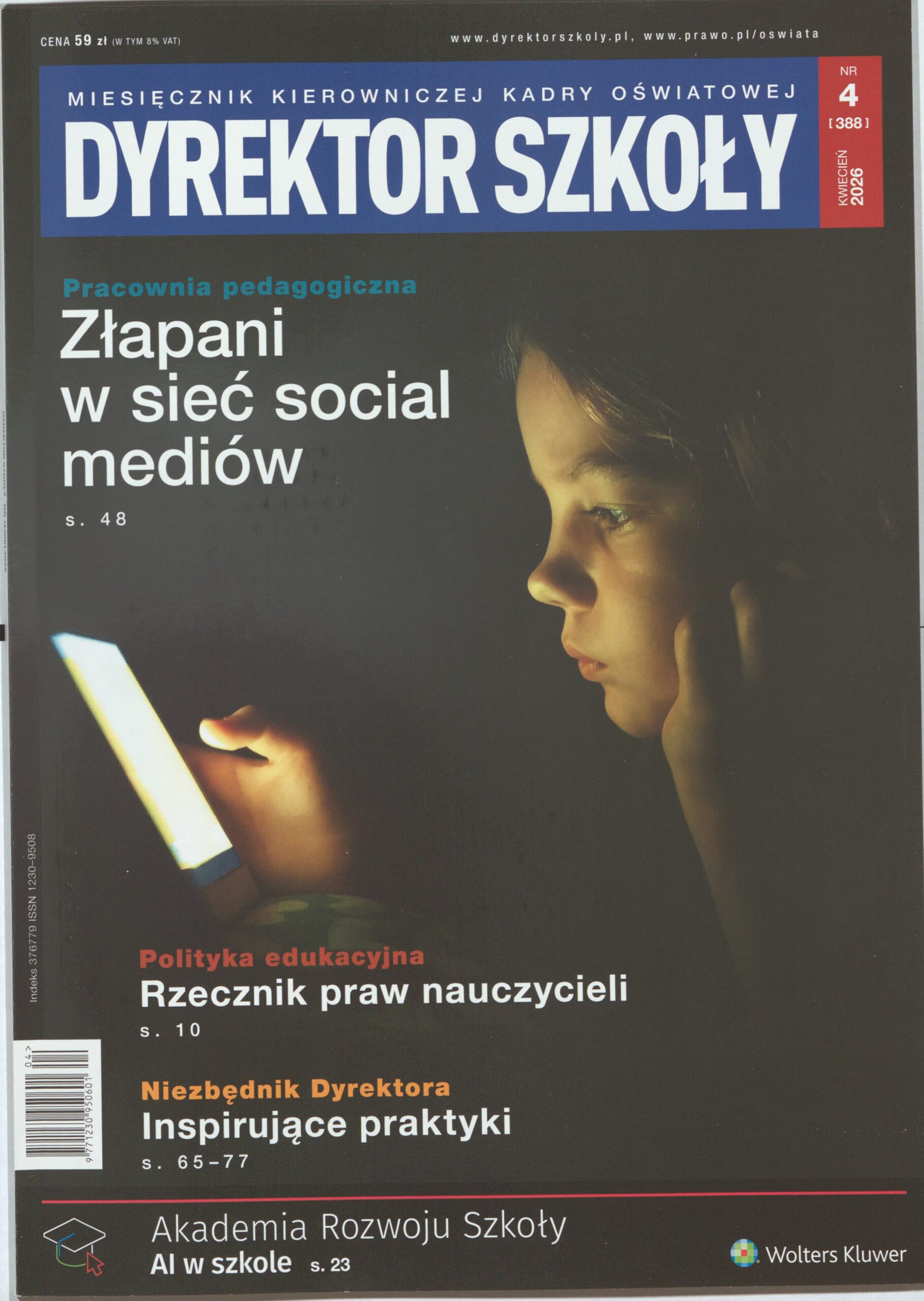 Okładka czasopisma Dyrektor Szkoły, nr 4/2026