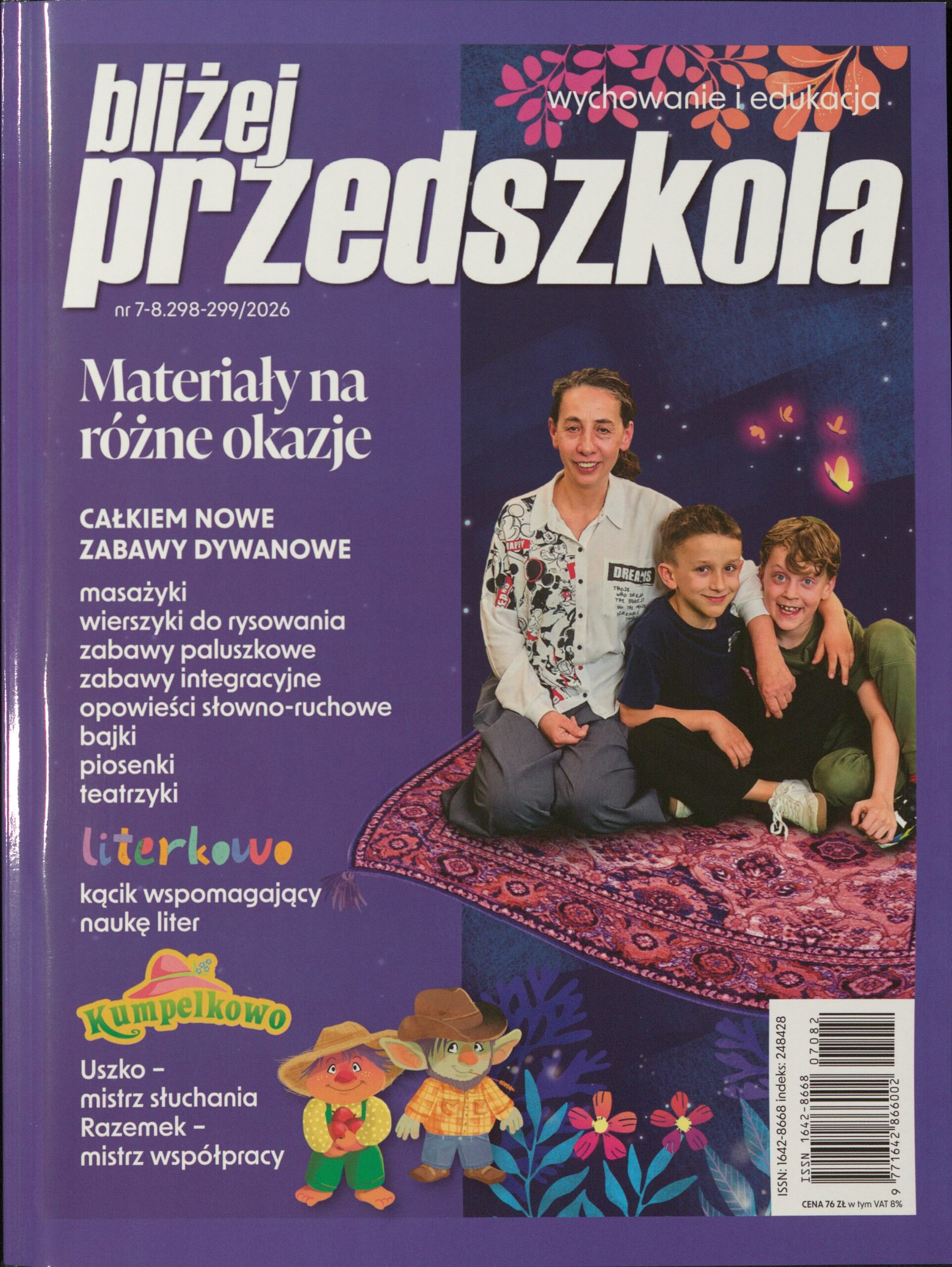 Okładka czasopisma Bliżej Przedszkola, nr 7-8/2026
