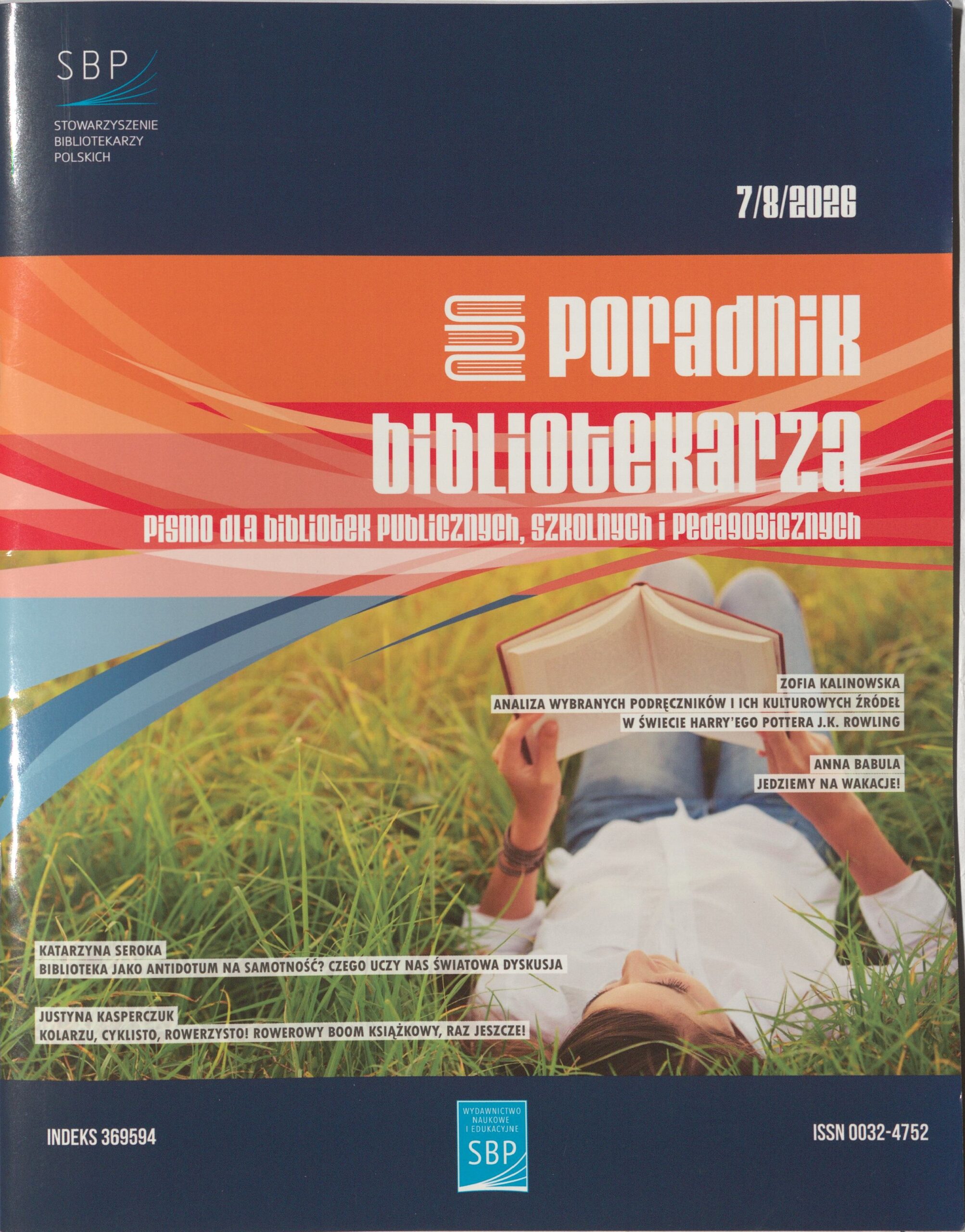 Okładka czasopisma "Poradnik bibliotekarza, nr7/8/2026