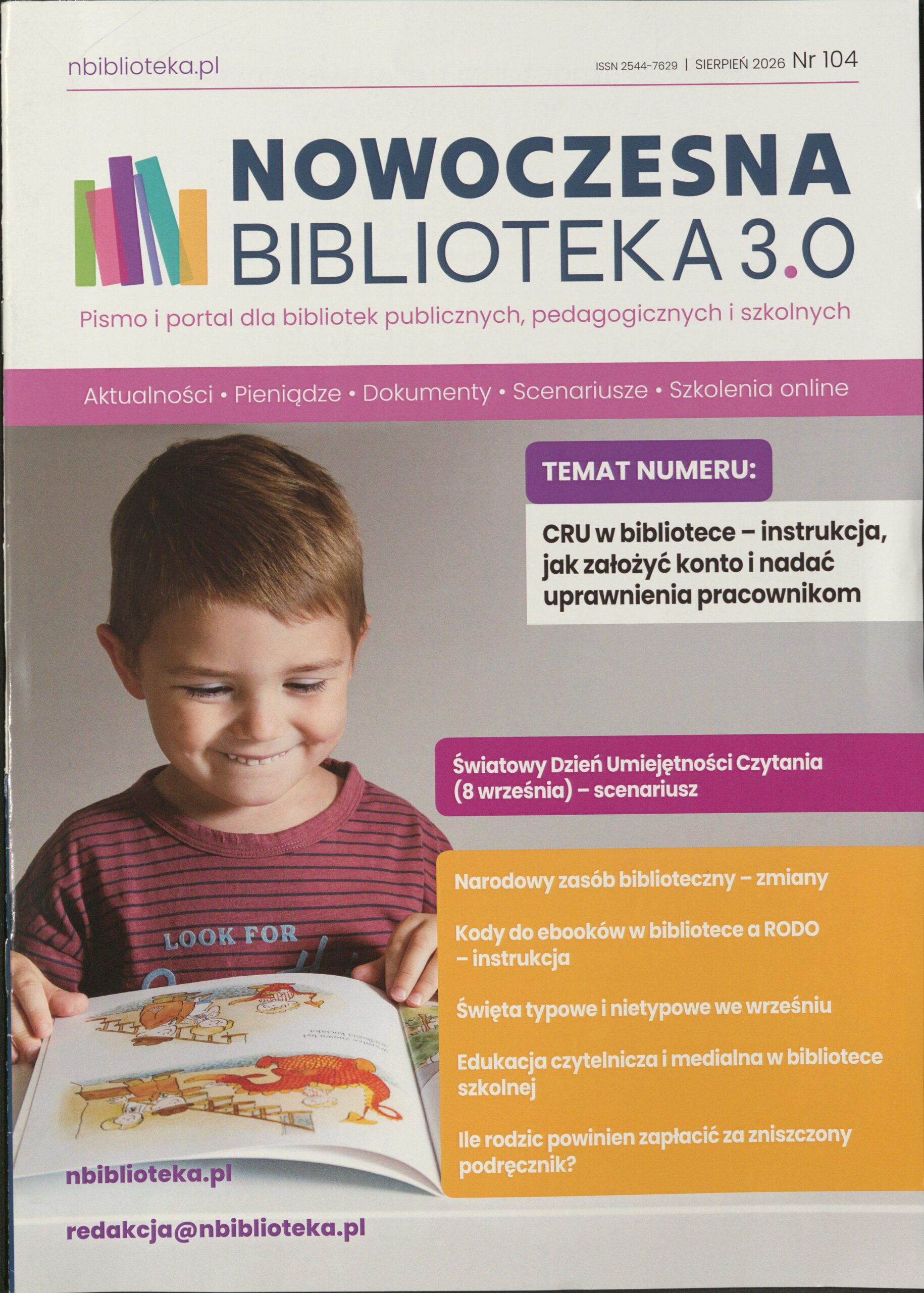 Okładka czasopisma Nowoczesna Biblioteka 3.0, nr 8/2026