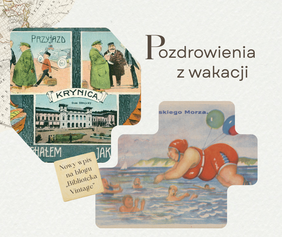 Grafika reklamująca Bibliotekę Vintage