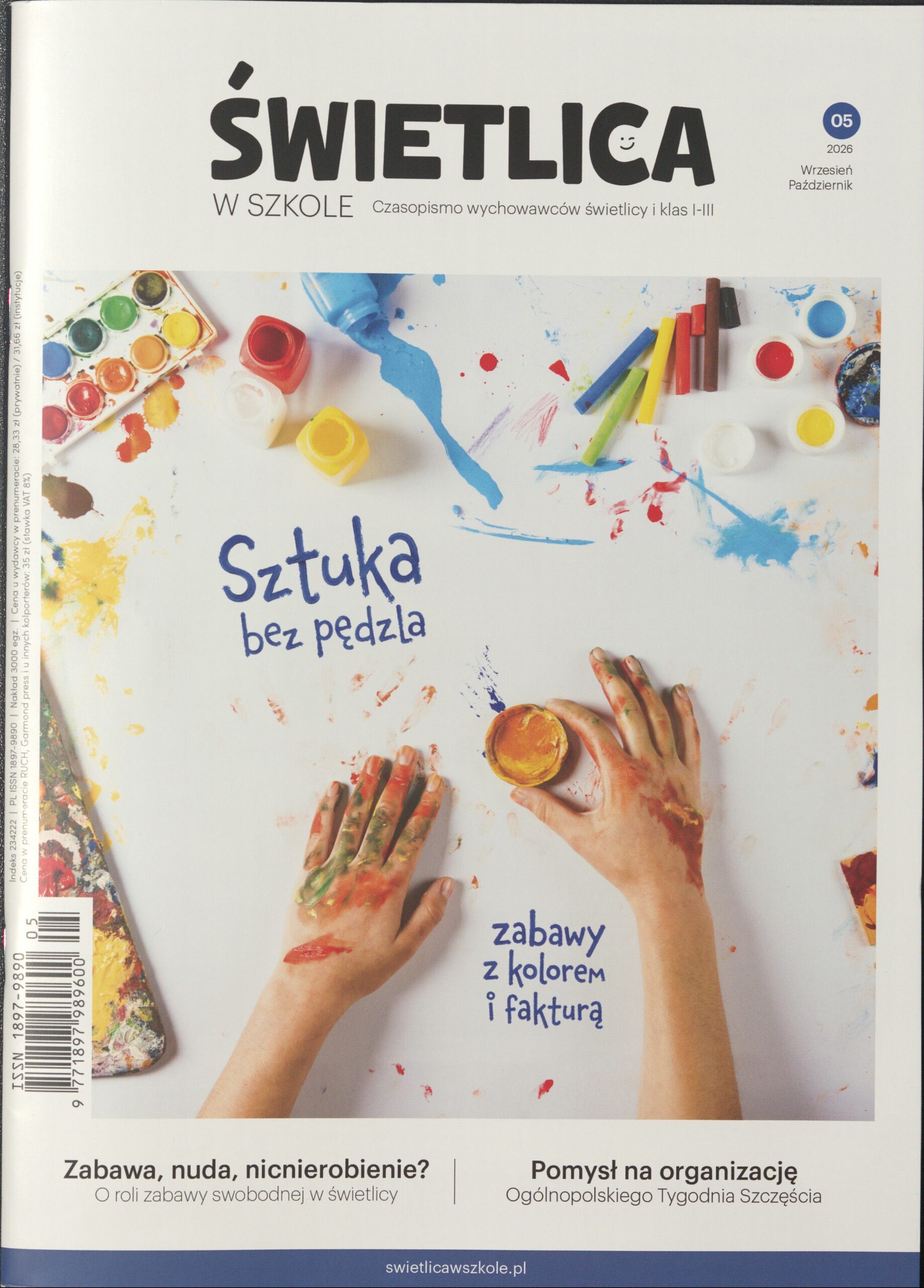 Okładka czasopisma Świetlica w szkole, nr 05/2026 wrzesień październik