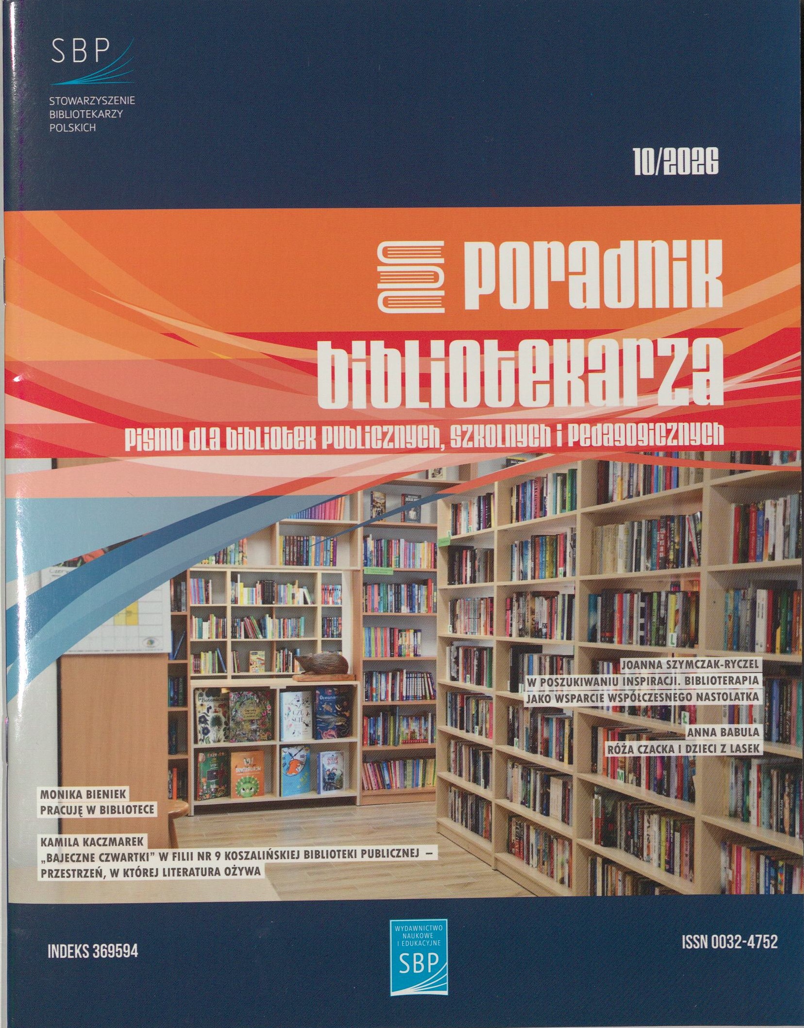 Okładka czasopisma Poradnik Bibliotekarza, nr 10/2026